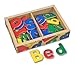 Melissa & Doug Wooden Alphabet Magnets, Letter Magnets for Kids, Fridge Magnets for Kids, Early Development & Activity Toys, Learning Toys, Toys for 2+ Year Old Girls or Boys