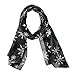 CTM Women's Snowflake Scarf