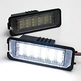Automotive High Visibility 18 SMD LED 6000K Diamond White License Plate Lamp Light for 1998 1999 2000 2001 2002 VW Golf MK4