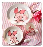 Winnie the Pooh Baby Gift - Wedgewood 3 pc Set for New Baby Feeding or Kids, Featuring Piglet