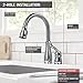 Delta Leland Chrome Kitchen Faucet with Pull Down Sprayer, Traditional Single Hole Kitchen Sink Faucet, Single Handle, Chrome 978-DST