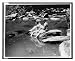 Historic Print (L): Marion Newton and Ruth Williams preparing to wade in Rock Creek, after suffering with th