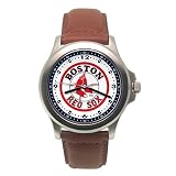 Boston Red Sox MLB Rookie Watch with Leather Band - Men's