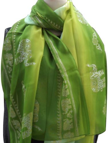 Unisex's Glittering Elephant Pattern INDIAN STYLE Scarf 1029