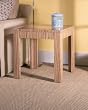 Zebra Wood Chairside Table