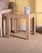 Zebra Wood Chairside Table