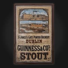 St James's Gate Metal Sign 20 x 30 cm