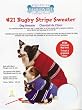 Rugby Stripe Sweater Grape & Black - Small