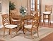 Hillsdale Furniture 4786-830 / 4766-812/4766-813 / 4786-8 Glenmary 5-piece Oak Round Dining Table Se