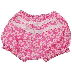Newborn Infant Baby Girls Undergarment HOT PINK FLORAL Bloomers 3-24M