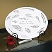 2 Piece Personalized Guest Book Platter and Easel Set in White