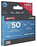 Arrow 505 Genuine T50 5/16-Inch Staples, 1,250-Pack [並行輸入品]
