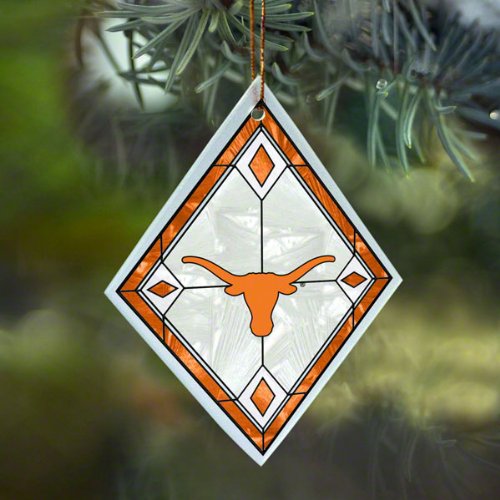 NCAA Texas Longhorns Art Glass Ornament