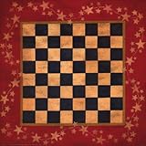 Americana Checkers HIGH QUALITY MUSEUM WRAP CANVAS Print Lisa Spicer 24x24