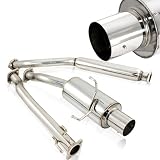 02-05 Honda Civic SI 3 Door T-304 Stainless Steel Cat Back Exhaust System by HK5