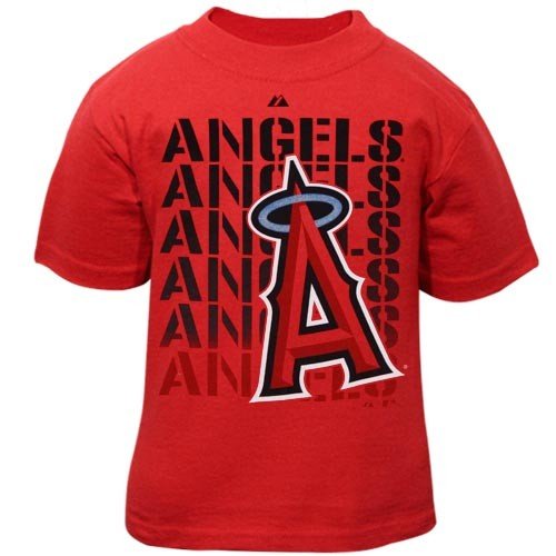 MLB Infant/Toddler Boys' Los Angeles Angels Game Open Tee (Red, 3T)