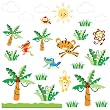Brewster ST94517 Fisher-Price Animals of the Rainforest Wall Decals