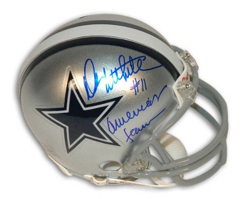 Danny White Dallas Cowboys Autographed Mini Helmet with Americas Teams Inscription