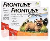 FRONTLINE PLUS for Dogs and Puppies - Up to 22 lbs - 12 month supply