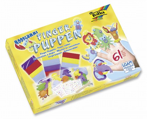 Bringmann Folia 23019 - Moosgummi Fingerpuppen - Set