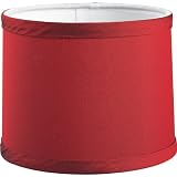 Progress Lighting P8703-01 Red Shade Coordinates with Thomasville Fabric #1512-52 1-Inch Candle Chaser, Red
