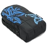 Ex-Pro ® SafeSak Black & Blue Digital Case for Pentax Digital Camera's. Padded contemporary design case with internal memory pocket, outside zipper pocket, Caribina Clip and Neck strap [Max Camera dimension :- 95mm x 60mm x 25mm.]