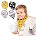 Bandana Bibs for Babies and Toddlers, Unique Infant Gift, Unisex, Extra Absorbent, Adjustable, By Ikkletots.