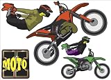 Motocross Stunt Rider - Easy Stick Vinyl Wall Art Decal