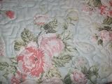 Croscill Olivia Quilted Standard Pillow Sham Aqua Floral