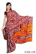 Eta Georgette Printed Casual Saree Sari Bellydance fabric