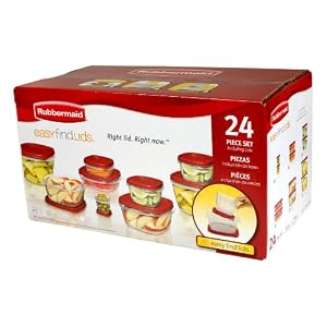 Rubbermaid Easy Find Lid 24-Piece Food Storage Container Set