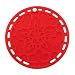 Le Creuset Silicone 8" Round French Trivet, Cherry