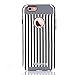 iPhone 6S Plus Case, BENTOBEN Ultra Slim Stripe Design Hard Shell Soft TPU Designer Dual Layer Shockproof Protective Fashion Case Cover for iPhone 6S Plus/iPhone 6 Plus (5.5 Inch), Black