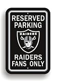 NFL Oakland Raiders Plastic Parking Sign