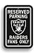 NFL Oakland Raiders Plastic Parking Sign