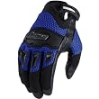 Icon Twenty-Niner Men's Leather/Mesh Street Bike Motorcycle Gloves - Blue