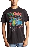 Junk Food Clothing Men's Snoop Doggy Dog - "Gin And Juice" T-Shirt,Black Wash,Large