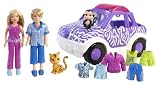 Polly Pocket Totally Trendy Pets Wild Ride Safari Car - Lila and Drew (Orange)