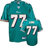 Jake Long Youth Jersey: Reebok Aqua Replica #77 Miami Dolphins Jersey