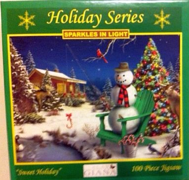 Holiday Series Sparkles in Light 100 Piece Jigsaw - Alan Giana Sweet Holidays