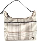 Lauren By Ralph Lauren Houndstooth Hobo in Camel