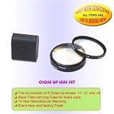 55MM CLOSE UP MACRO LENS SET FOR PANASONIC DMC-FZ5 FZ30 FZ50