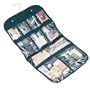 Travel Companion Toiletries Hanging Case w/ Clear Pockets Black - Household Essentials #06910