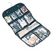 Travel Companion Toiletries Hanging Case w/ Clear Pockets Black - Household Essentials #06910