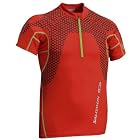 SALOMON(サロモン) EXO SSZIP TECHTEE M  ブライトレッド&times;ブライトレッド L L86876900