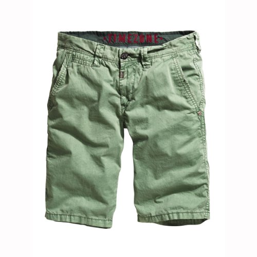 Timezone Herren Short Slim Fit 25-0168 Marcus chino shorts, Gr. 29, Gr&uuml;n (go green 4142) Preisvergleich