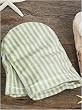 Royal Palm Coconut Lime Spa Mitts - Green Stripes