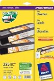 Avery Zweckform, L4746REV-25, 25 Blatt, f&uuml;r VHS-Videokassetten, Schmalseite, wiederabl&ouml;sbar, 147, 3 x 20 mm