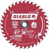 Freud D0436X Diablo 4-3/8-Inch 36 Tooth ATB Cordless Trim Saw Blade with 20-Millimeter Arbor and 3/8-Inch Reducer Bushing