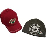 Old Time Hockey Minnesota Wild Adjustable Hat & Knit Set